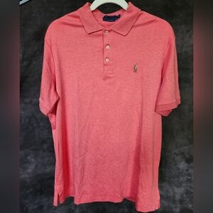Polo by Ralph Lauren Men's Pink Polo Shirt